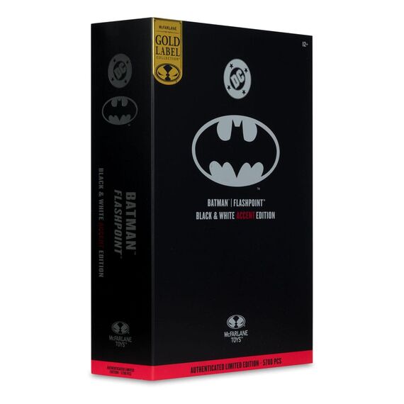 Figurka DC Multiverse Limited Edition - Flashpoint Batman (Black & White Accent Edition) (Gold Label)- Zdjęcie 17