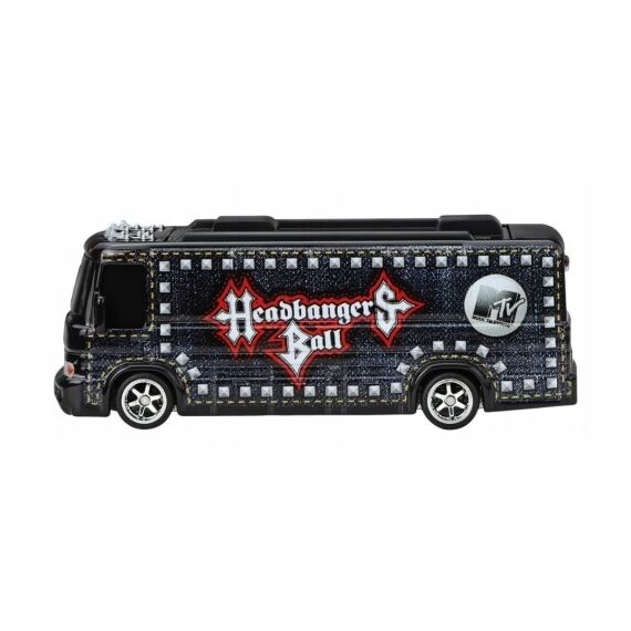 Model pojazdu Hot Wheels Premium Pop Culture 1/64 - HW Tour Bus (MTV Headbangers Ball) (JBL64)- Zdjęcie 3