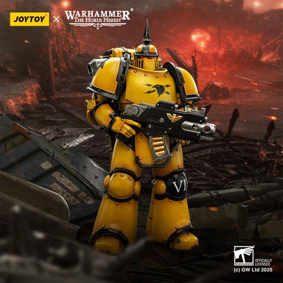 Figurka Warhammer Herezja Horusa 1/18 - Imperial Fists MK III Tactical Legionary- Zdjęcie 13