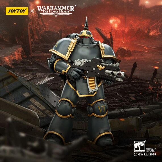 Figurka Warhammer Herezja Horusa 1/18 - Space Wolves MK III Tactical Legionary- Zdjęcie 13