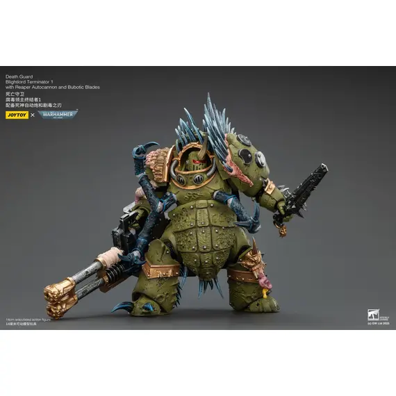 Figurka Warhammer 40k 1/18 - Death Guard Blightlord Terminator 1 with Reaper Autocannon and Bubotic Blades- Zdjęcie 17