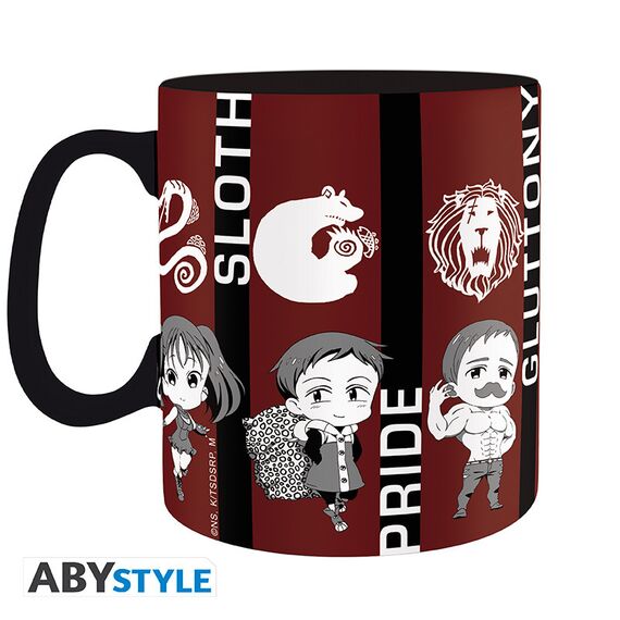 Duży kubek Seven Deadly Sins - Chibi sins (460 ml)- Zdjęcie 3