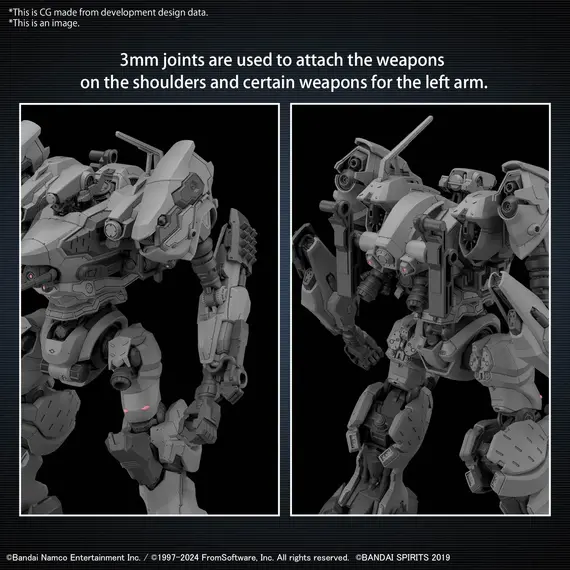 Figurka do złożenia Armored Core VI 30MM - RaD CC-2000 Orbiter- Zdjęcie 10