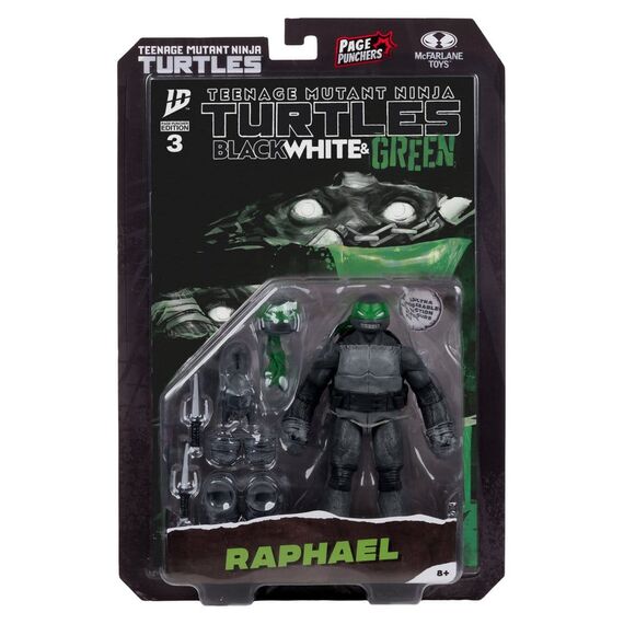 Figurka z komiksem Teenage Mutant Ninja Turtles Page Punchers - Raphael (Black White & Green) [Red Platinum Edition]- Zdjęcie 16