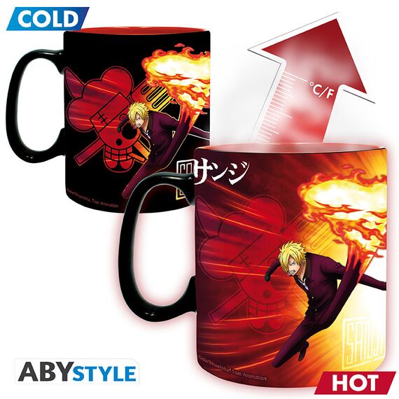 Duży kubek zmieniający kolor One Piece - Zoro & Sanji (460 ml)- Zdjęcie 2