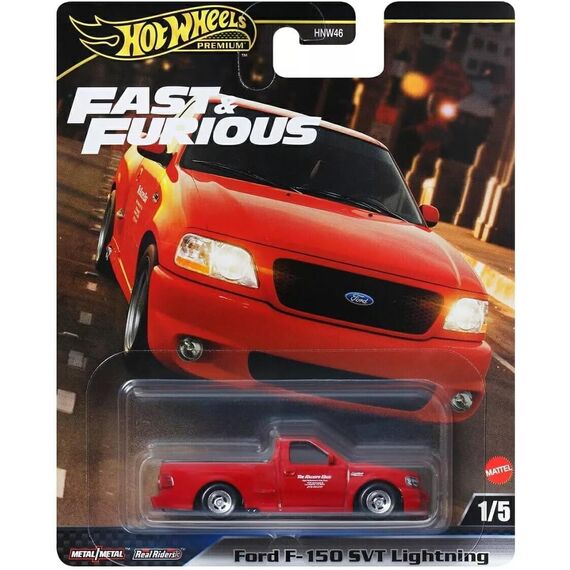 Model pojazdu Hot Wheels Premium 1/64 - Ford F-150 SVT Lightning (Szybcy i Wściekli) (HYP75)