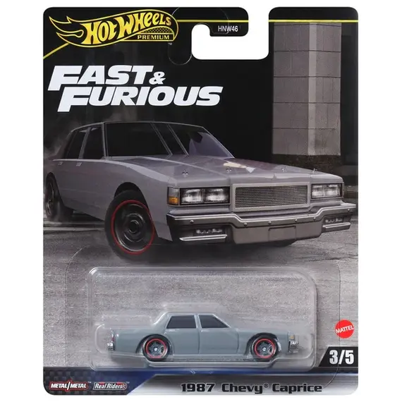 Model pojazdu Hot Wheels Premium 1/64 - 1987 Chevy Caprice (Szybcy i Wściekli) (HRT98)