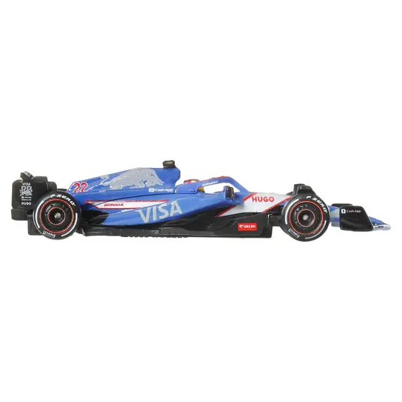 Model pojazdu Hot Wheels Premium Formula 1 (2025) 1/64 - Visa Cash App RB Formula One Team/Equipe (#22) (JBM14)- Zdjęcie 4