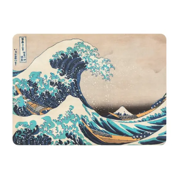 Zestaw 4 podkładek korkowych Hokusai - The Great Wave off Kanagawa (10 x 10 cm)- Zdjęcie 3