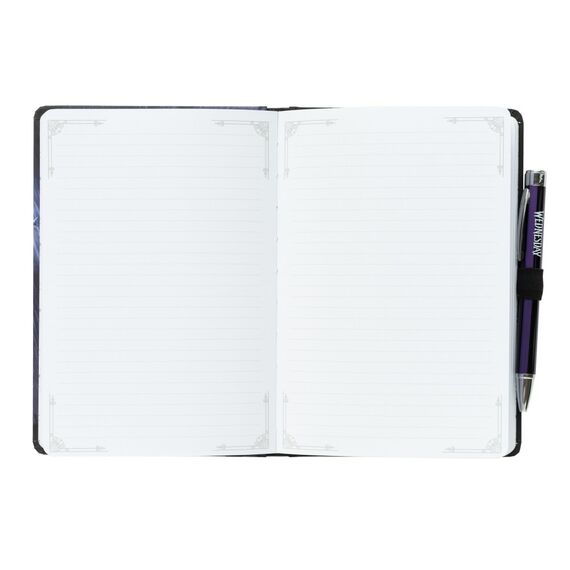 Notes premium A5 ze świecącym długopisem Wednesday- Zdjęcie 4
