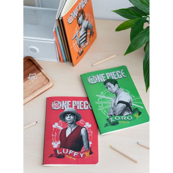 Zestaw 3 zeszytów A5 One Piece (Netflix) - Luffy, Zoro, Nami- Zdjęcie 4
