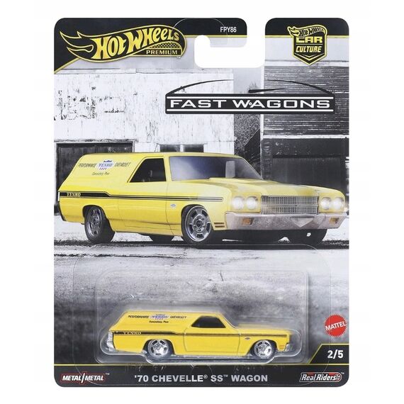 Model pojazdu Hot Wheels Premium Car Culture 1/64 - '70 Chevelle Ss Wagon (JBK67)