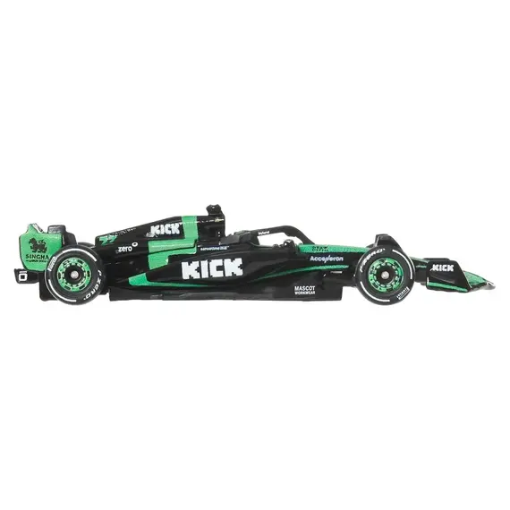 Model pojazdu Hot Wheels Premium Formula 1 (2025) 1/64 - Kick Sauber Formula 1 Team (#77) (JBM13)- Zdjęcie 3