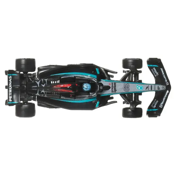 Model pojazdu Hot Wheels Premium Formula 1 (2025) 1/64 - Mercedes-AMG Petronas Formula One Team/Equipe (#63) (JBM18)- Zdjęcie 2