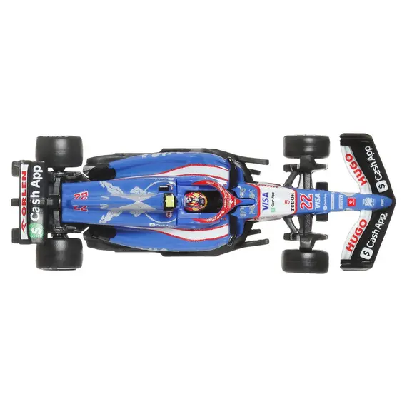 Model pojazdu Hot Wheels Premium Formula 1 (2025) 1/64 - Visa Cash App RB Formula One Team/Equipe (#22) (JBM14)- Zdjęcie 6