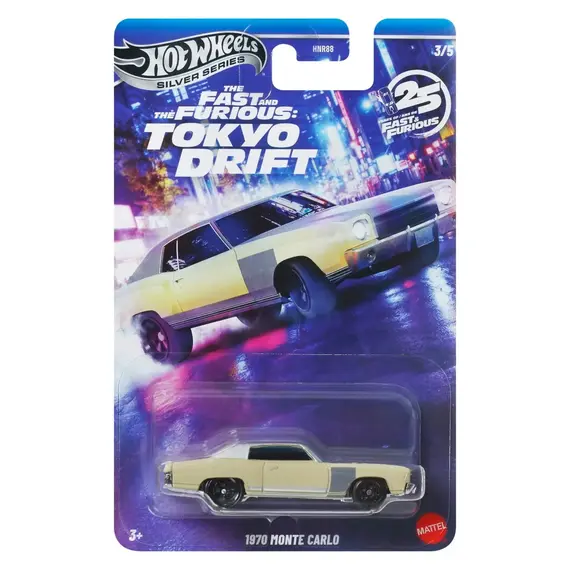 Model pojazdu Hot Wheels Silver Series 1/64 - 1970 Monte Carlo (Szybcy i Wściekli) (JKX07)