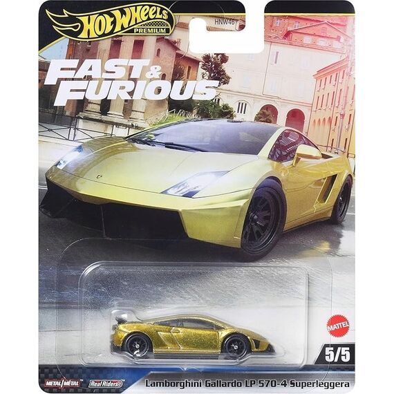 Model pojazdu Hot Wheels Premium 1/64 - Lamborghini Gallardo LP 570-4 Superleggera (Szybcy i Wściekli) (JBM01)