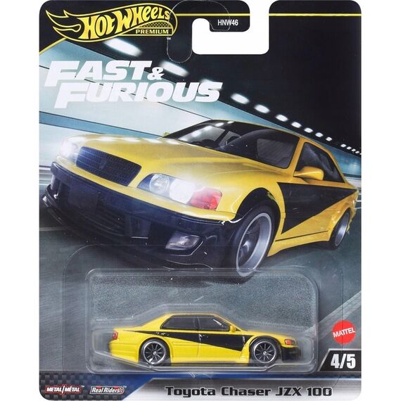 Model pojazdu Hot Wheels Premium 1/64 - Toyota Chaser JZX 100 (Szybcy i Wściekli) (JBL89)