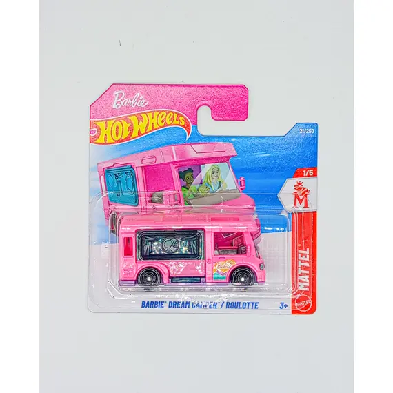 Model pojazdu Hot Wheels 1/64 - Barbie Dream Camper