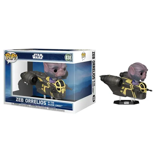 Figurka Star Wars: The Mandalorian and Grogu POP! Rides Deluxe - Zeb Orrelios in the Razor Crest (838)