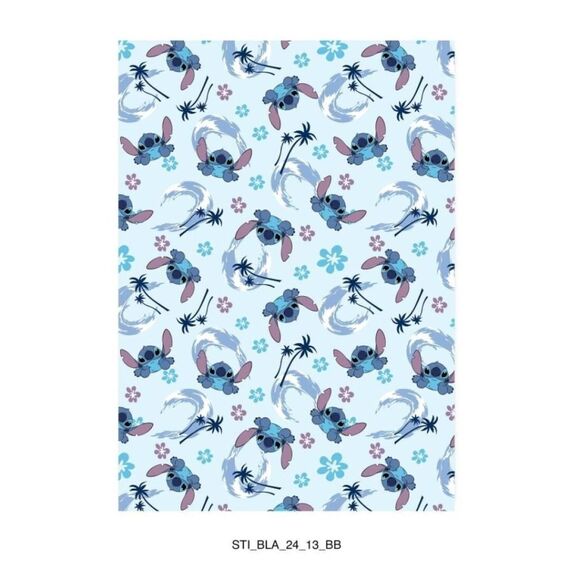 Koc flanelowy Disney Lilo i Stitch - Stitch (110x150cm)