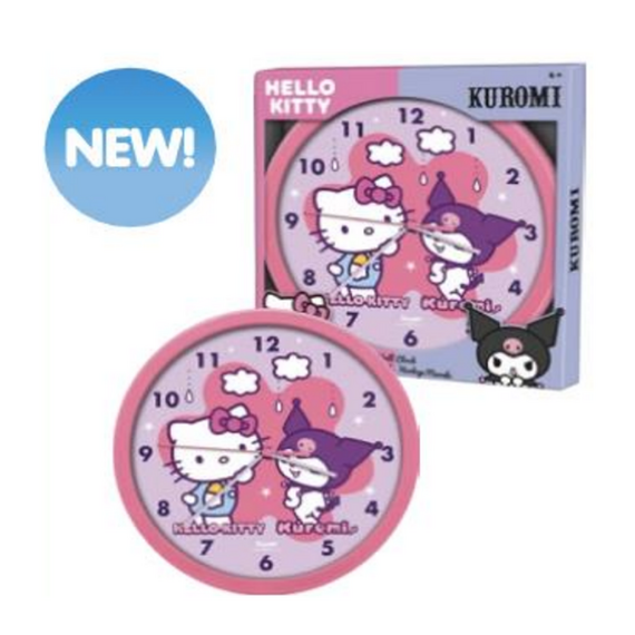 Zegar ścienny Hello Kitty & Kuromi