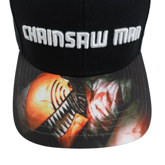 Czapka z daszkiem haftowana Chainsaw Man Logo- Zdjęcie 2