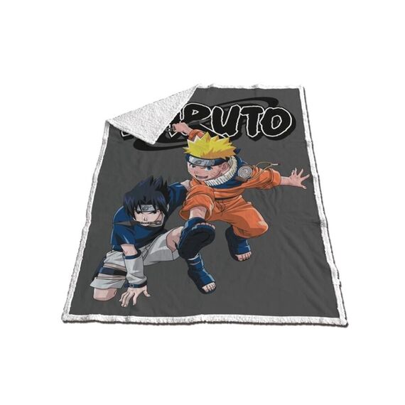 Koc sherpa Naruto - Naruto & Sasuke (120x150cm)