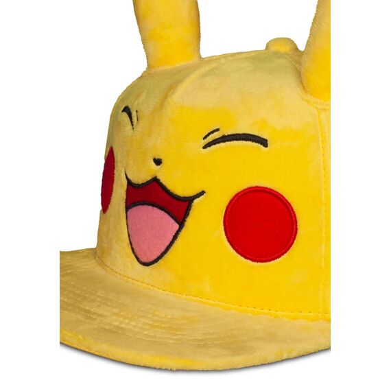 Czapka z daszkiem 3D Pokémon - Happy Pikachu- Zdjęcie 2