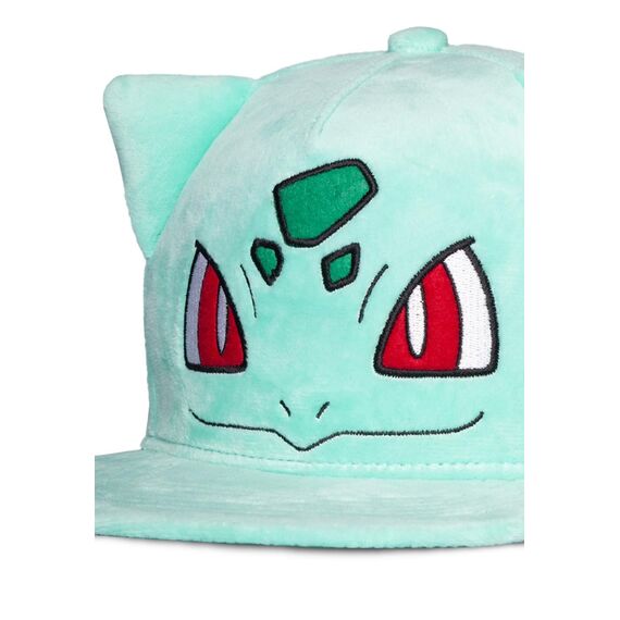 Czapka pluszowa z daszkiem Pokemon - Bulbasaur- Zdjęcie 3