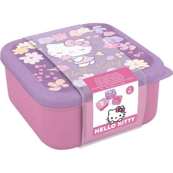 Zestaw 3 pudełek śniadaniowych Hello Kitty- Zdjęcie 2