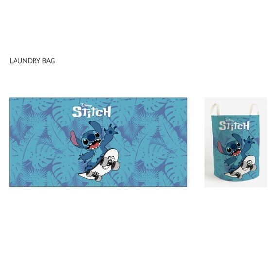 Kosz na pranie Disney Stitch - Skateboard 50x32cm- Zdjęcie 2