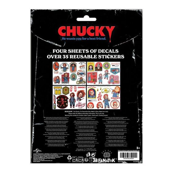 Zestaw naklejek na urządzenia Chucky- Zdjęcie 3