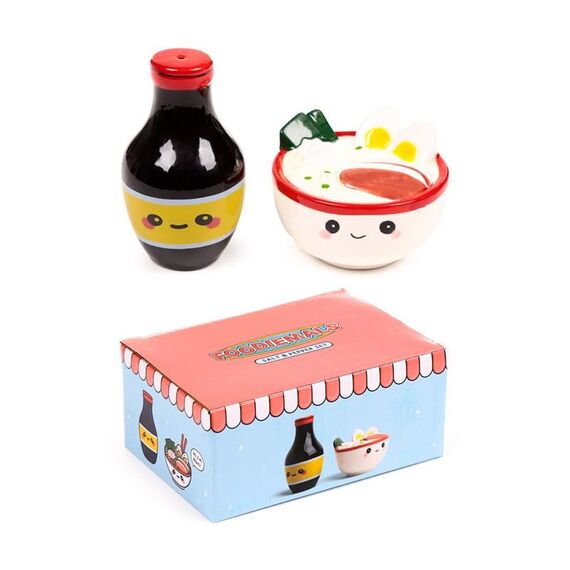 Zestaw solniczka i pieprznicza Kawaii - Nori The Ramen- Zdjęcie 2