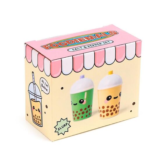 Zestaw solniczka i pieprzniczka Kawaii - Boba the Bubble Tea- Zdjęcie 6