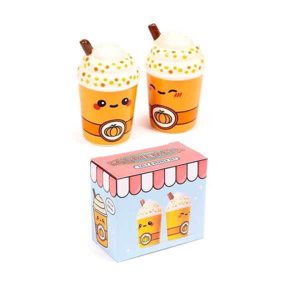 Zestaw solniczka i pieprzniczka Kawaii - Spiced Pumpkin Latte- Zdjęcie 2