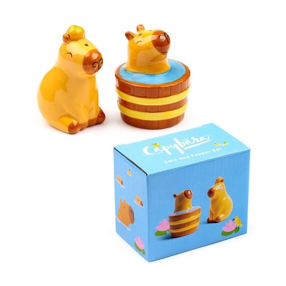 Zestaw solniczka i pieprzniczka Capybara - Duke- Zdjęcie 2