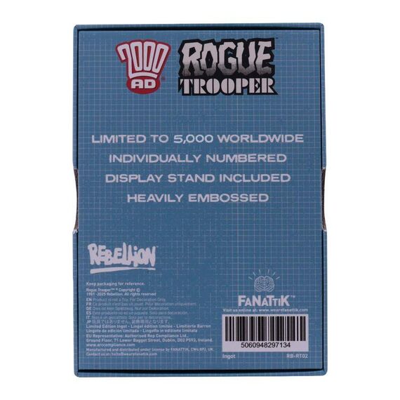 Sztabka kolekcjonerska 2000AD Rogue Trooper- Zdjęcie 6
