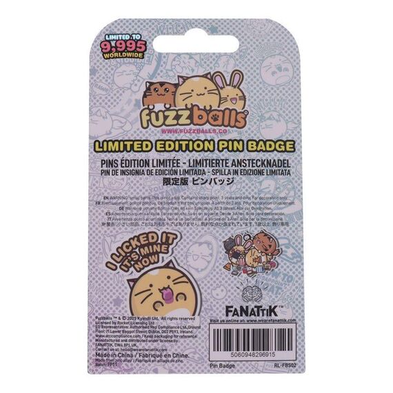 Przypinka Fuzzballs - Whisky will work 4 treats- Zdjęcie 3