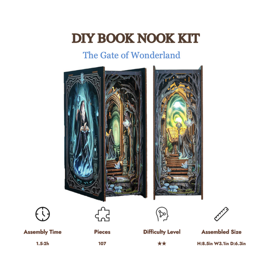 Model do składania Book Nook - The Gate of Wonderland- Zdjęcie 2
