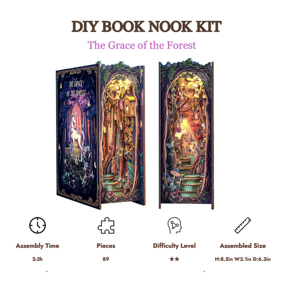Model do składania Book Nook - The Grace of the Forest- Zdjęcie 2