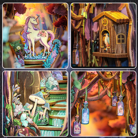 Model do składania Book Nook - The Grace of the Forest- Zdjęcie 5