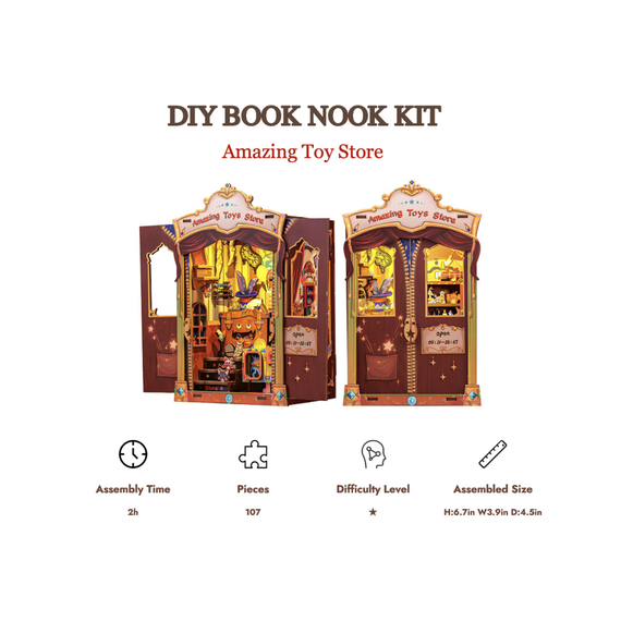 Model do składania Book Nook - Amazing Toy Store- Zdjęcie 2