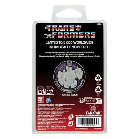 Moneta kolekcjonerska Transformers G1 - Automots vs Decepticons (Limited Edition)- Zdjęcie 5