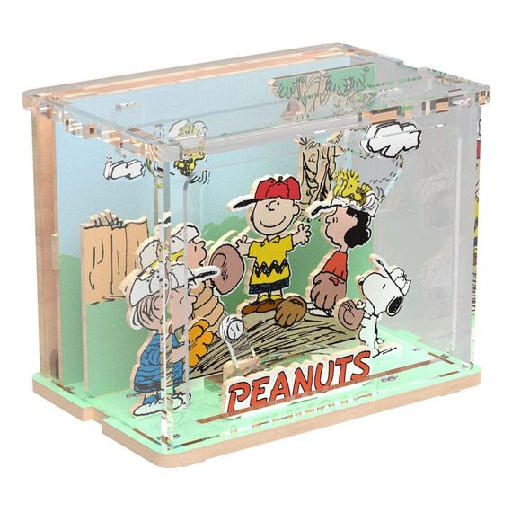 Model do sklejania Peanuts - Mini Scene Baseball Time