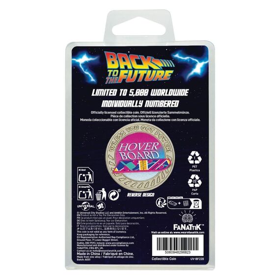 Moneta kolekcjonerska Back to the Future - Hoverboard (Limited Edition)- Zdjęcie 4