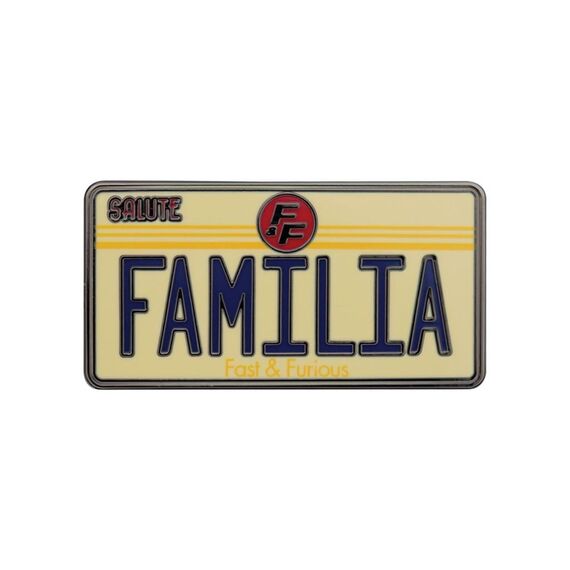 Przypinka Fast & Furious - Familia License Plate