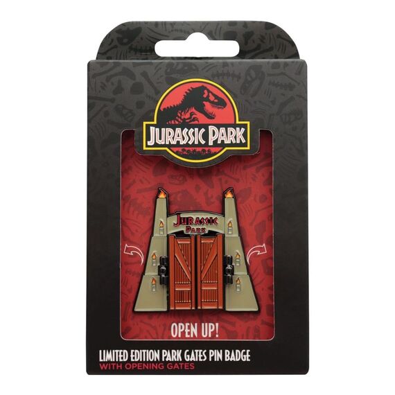 Przypinka Jurassic Park - Gates Hinged- Zdjęcie 3