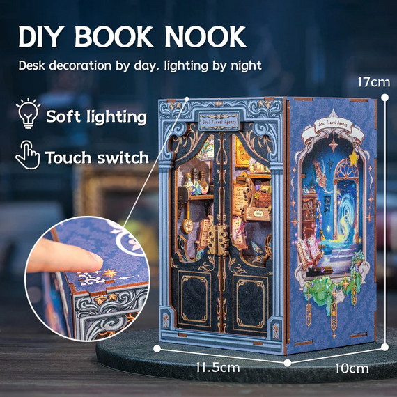 Model do sklejania Miniature House - Soul Travel Agency (97 elementów + LED)- Zdjęcie 3