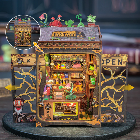 Model do sklejania Miniature House - Fantacy Plant Shop (146 elementów + LED)